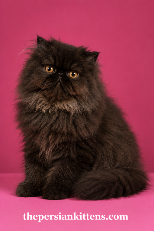 Black Persian cat available for adoption